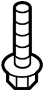 7147273090 Fuel Tank Strap Bolt