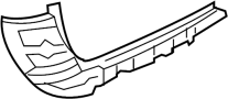 51127338757 Bumper Cover Support Rail (Left, Rear)