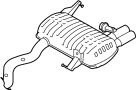 18307647128 Exhaust Muffler (Rear)