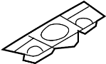 51457123751 Speaker Cover Bracket