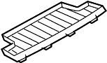51167156474 Foam insert, bottom. Partition insert. (Rear)