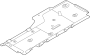 Floor Pan Splash Shield (Right, Front)