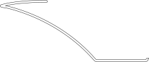Back Glass Reveal Molding (Rear, Upper)