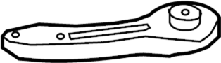 33326766053 Bracket. Suspension. (Left, Rear, Lower)