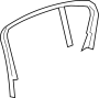 51352635875 Door Window Molding (Upper)