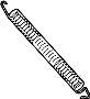 51247430614 Tension spring, trunk lid.