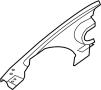 41217168980 Fender Rail (Front, Upper)
