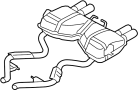18307848119 Exhaust Muffler (Rear)