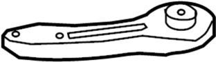 33326784315 Bracket. Suspension. (Left, Rear, Lower)
