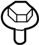 7149116377 Bumper Cover Support Rail Screw. Center Support Screw. FillISTER Head Screw.