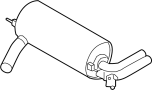 18308643271 Exhaust Muffler (Rear)