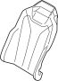 52107388779 Seat Back Cushion (Left, Rear)