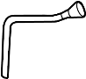 Engine Coolant Overflow Hose (Lower)