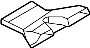 64225A0A275 Air guide. Comp. heating duct. (Rear, Lower)