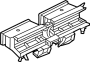 64115A62747 Air vent grille. Fresh air grille center.