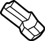 64225A439C4 Defroster duct bracket. HOLDER.