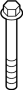 7145A9B1B9 Hexagon bolt. Strut bolt.