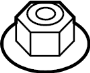 33506883897 Suspension Shock Absorber Nut (Upper)