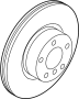 34116871799 Disc Brake Rotor (Left)