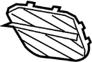 51117222857 Grille (Left)