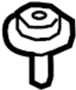 7147073527 Fender. Screw. Bolt. with. Head. (Rear)