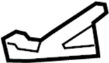 51657177172 Fender Apron Seal (Right)
