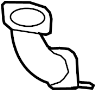 18307616846 Pipe. Exhaust. Intermediate. (Front)