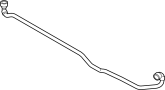 17127634265 Coolant Hose. Line to expansion tank. (Lower)