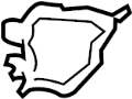 41117159145 Plate. Baffle. Bracket. (Front)