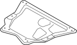 31116853814 Powertrain Skid Plate (Rear)