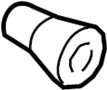 51127158337 Covering cap. Impact bar cap.