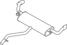 18307646124 Exhaust Muffler (Rear)