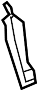 41007430980 Body D-Pillar Reinforcement (Rear)