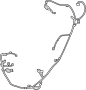 Parking Aid System Wiring Harness (Rear)