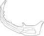 51115A29922 Bumper Cover (Lower)