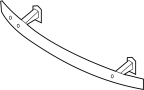 51117170057 Bumper Impact Bar (Front, Lower)