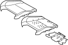 Seat Cushion Foam (Left, Lower)
