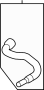 17129811352 Coolant Hose. (Upper)