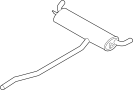 18309811091 Exhaust Muffler (Rear)