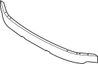 51117378727 Bumper Impact Bar (Front, Upper)
