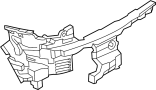51127389357 Bumper Cover Support Rail (Left, Rear)