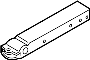 51117302521 Bumper Impact Bar Bracket (Front, Lower)