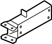 51117375958 Bumper Impact Bar Bracket (Front, Upper)