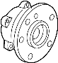 33416867927 Wheel Bearing and Hub Assembly (Front)