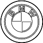 51147351746 Bumper Cover Emblem (Rear)