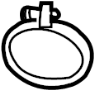 View Engine Air Duct Clamp (Rear) Full-Sized Product Image