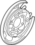 View Brake Backing Plate (Left, Rear) Full-Sized Product Image 1 of 2