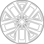 View WHEEL ASSY-ALUMINIUM Full-Sized Product Image 1 of 1