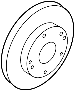 View Disc Brake Rotor (Front) Full-Sized Product Image
