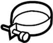 View Clamp. HOSE. Filler. Inlet. Neck.  Full-Sized Product Image